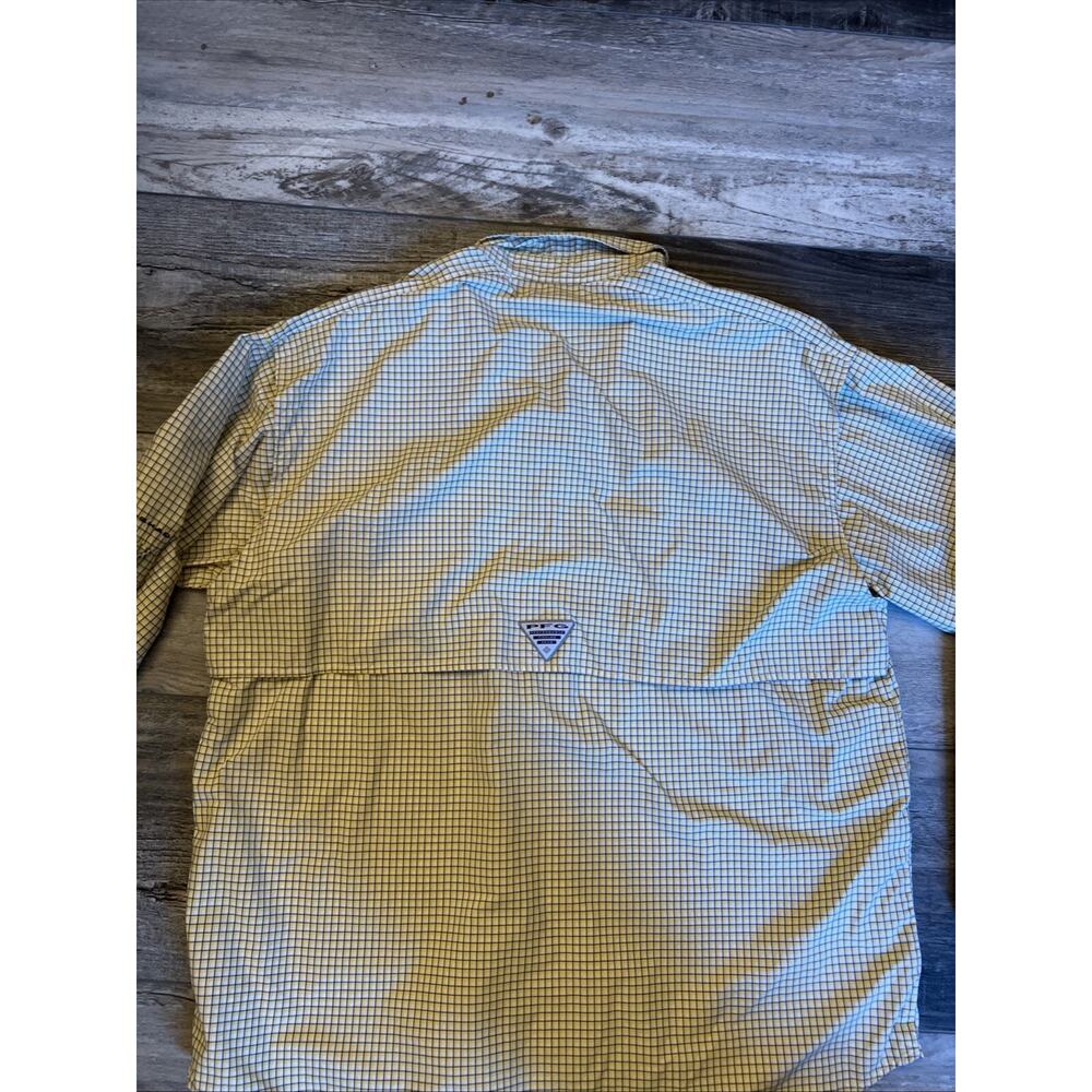 Columbia PFG Super Bahama Men’s L XL Plaid Long Sleeve Vented Fishing Shirt - Picture 7 of 7